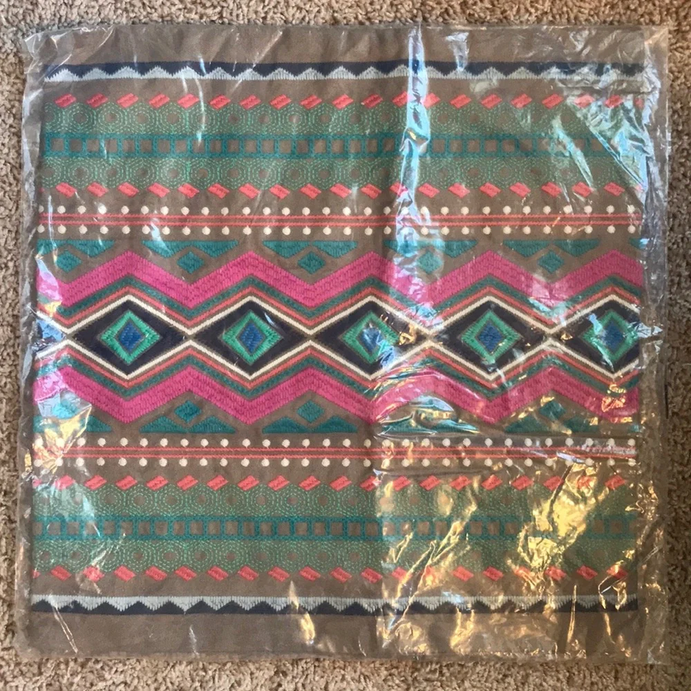West Elm embroiled pillow cover 16x16
